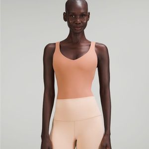 Lululemon align bodysuit- size 4- dusty clay